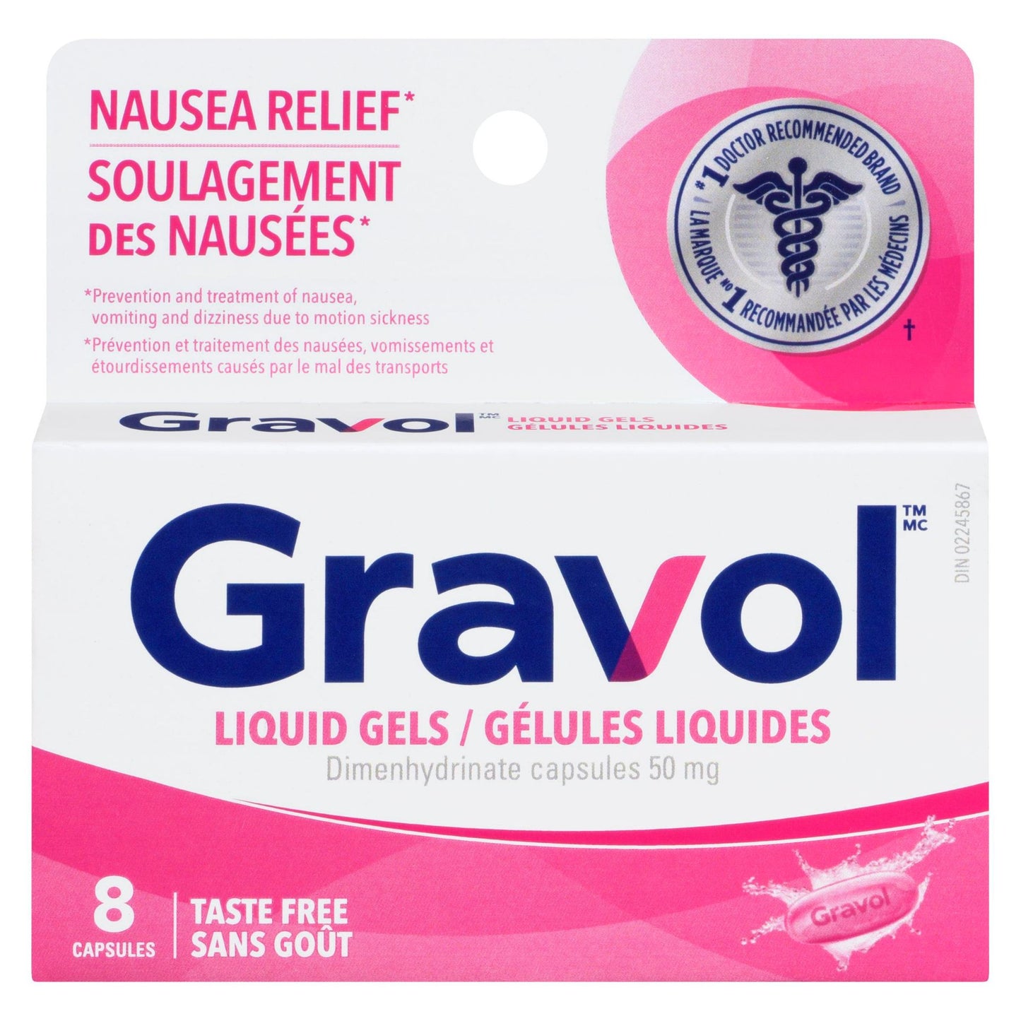 GRAVOL LIQUID GEL 8 COUNT
