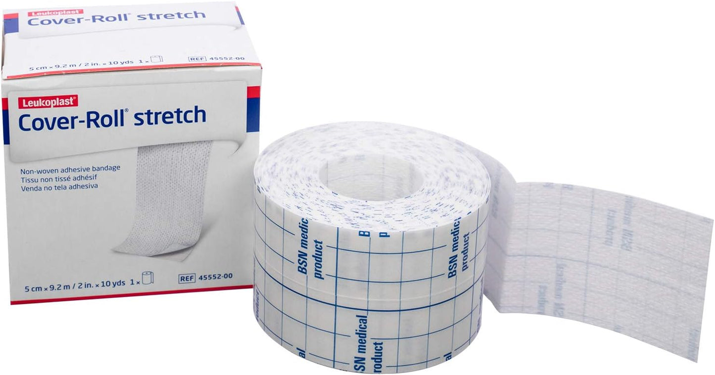 COVER-ROLL STRETCH NON-WOVEN ADHESIVE FIXATION SHEET 5CMX1.84M