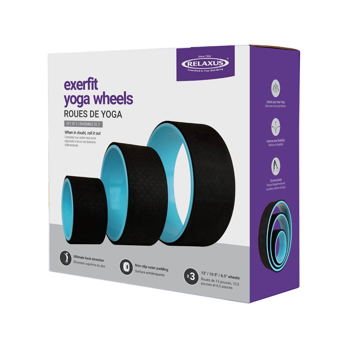 RELAXUS EXERFIT YOGA WHEELS