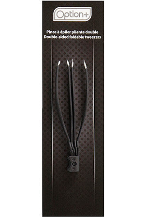 OPTION+ DOUBLE SIDED FOLDABLE TWEEZERS