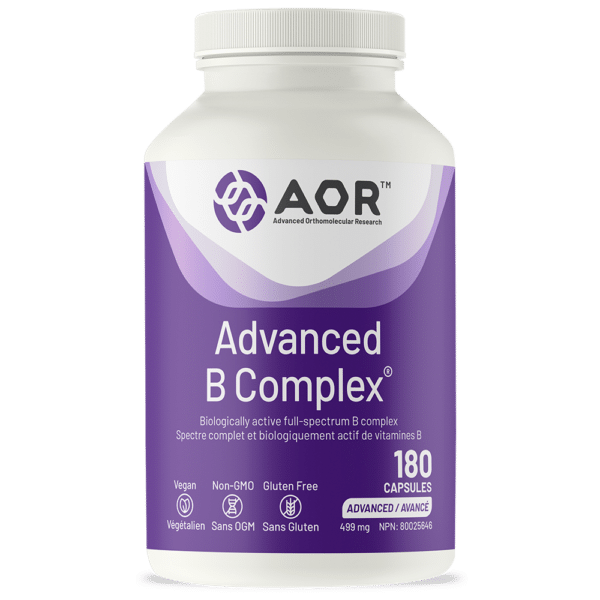 AOR ADVANCED B COMPLEX, 180TABS AOR