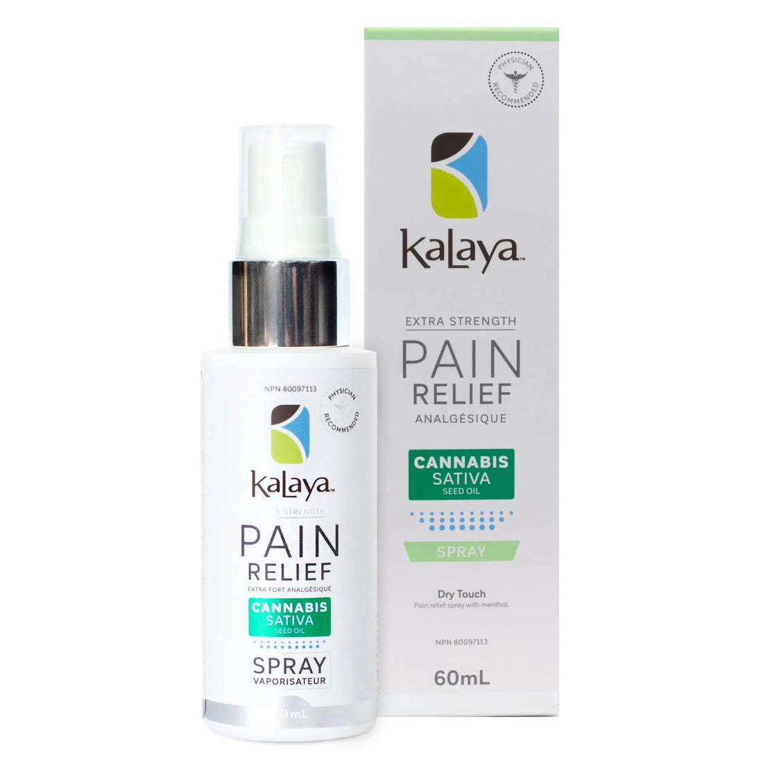 KALAYA EXTRA STRENGTH PAIN RELIEF SPRAY WITH CANNABIZ SEED OIL 60ML
