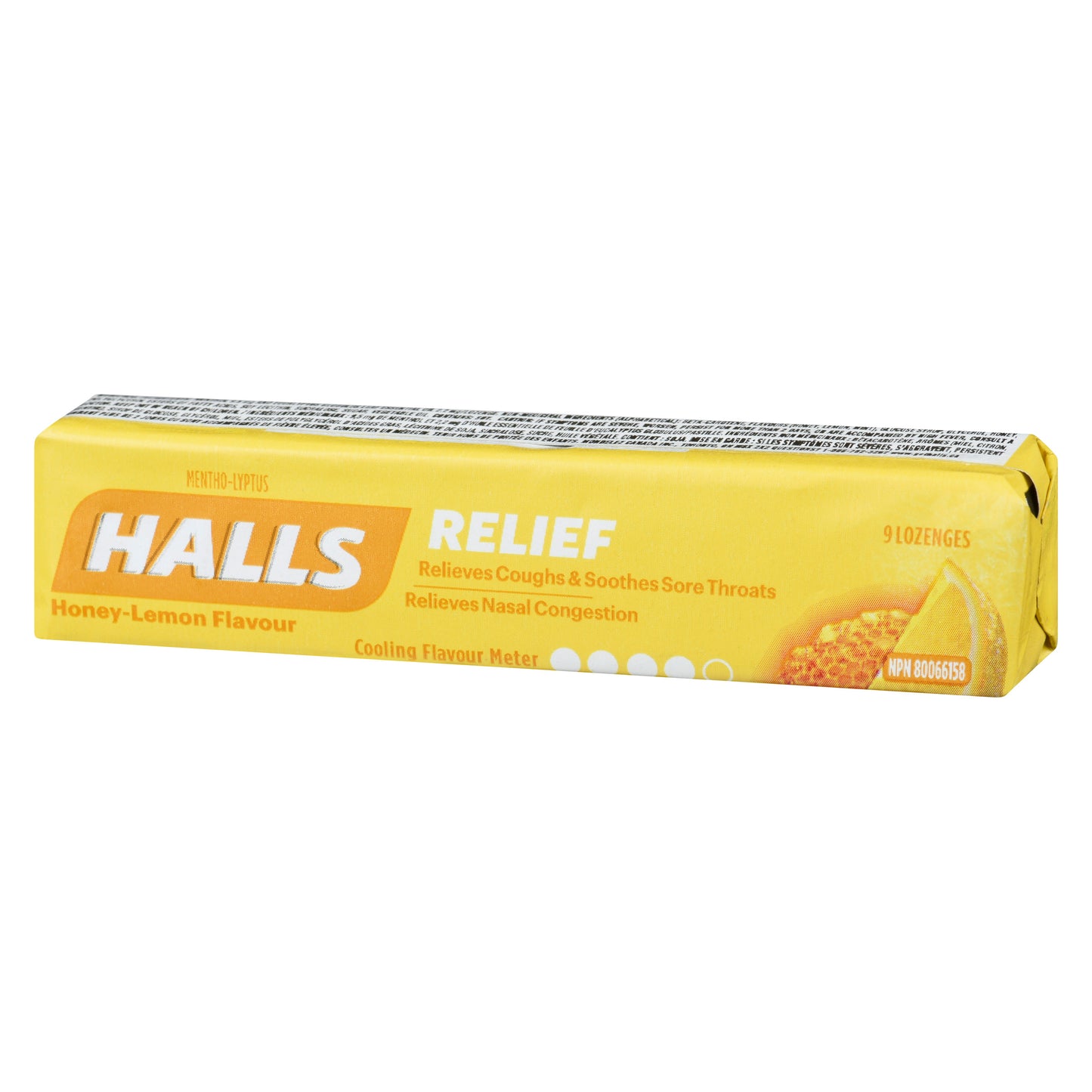 HALLS COUGH DROPS HONEY LEMON
