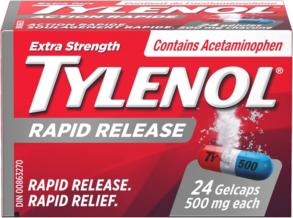TYLENOL EXTRA STRENGTH RAPID RELEASE 24GELCAP