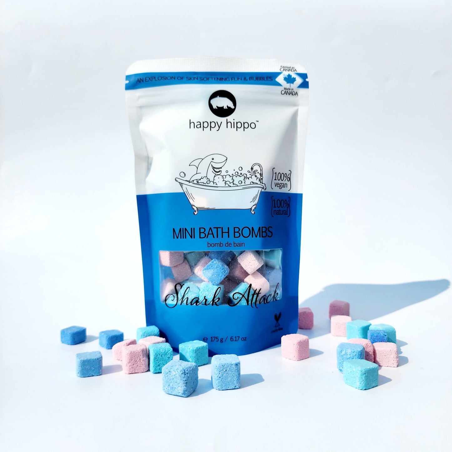 HAPPY HIPPO MINI BUBBLE BOMBS 175G
