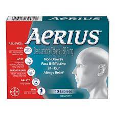 AERIUS ALLERGY 5MG 10TB