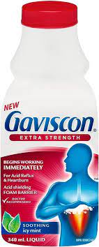 GAVISCON EXTRA STRENGTH LIQUID ICY MINT 340ML