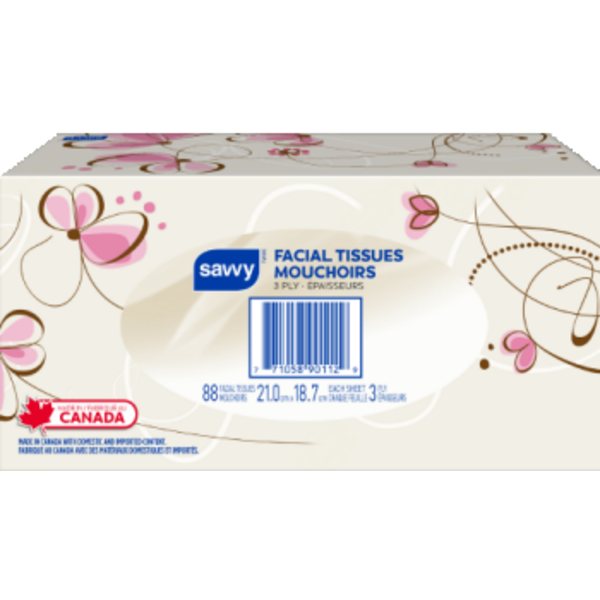 SAVVY HOME FACIAL TISSUES 3PLY