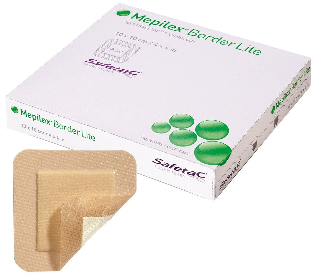 MEPILEX BORDER LITE ADHERENT FOAM DRESSING