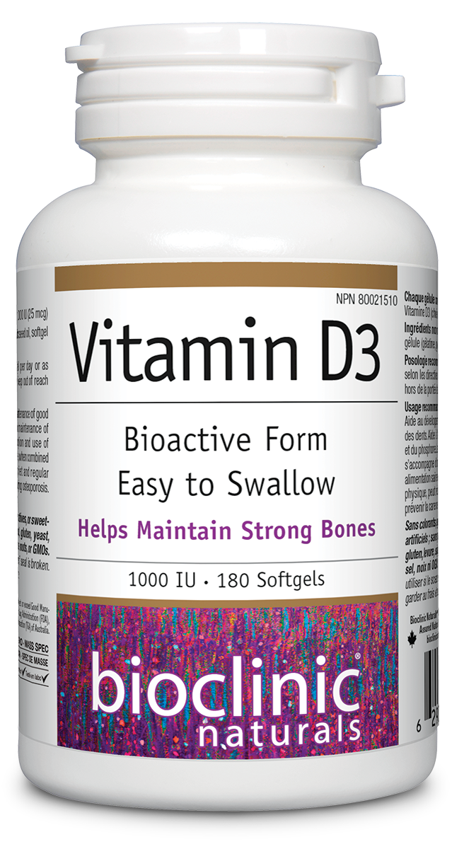 BIOCLINIC VITAMIN D 1000IU 180