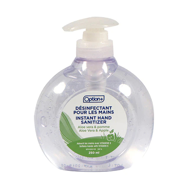 OPTION+ HAND SANITIZER ALOE APPLE 250ML