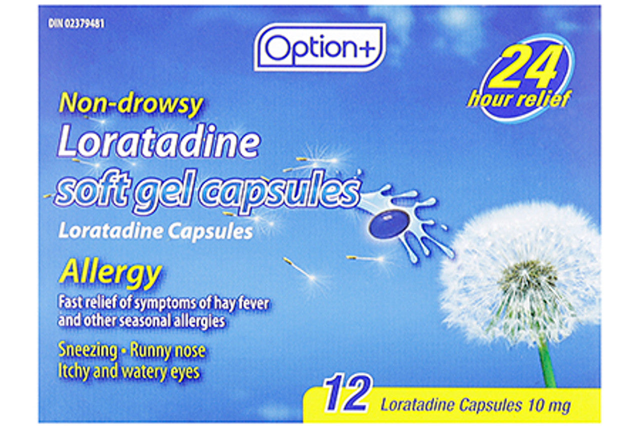 OPTION+ ALLERGY LORAT 12 GEL CAPSULES
