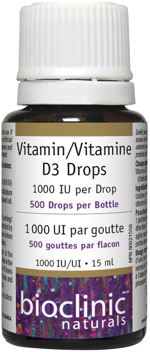 BIOCLINIC VITAMIN D3 DROPS 1000IU