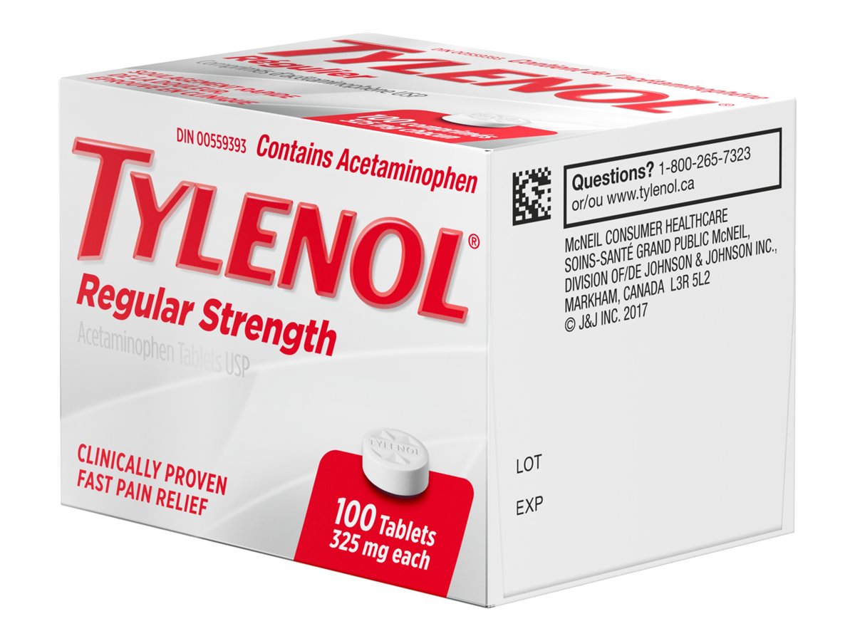 TYLENOL REGULAR 325MG 100TAB