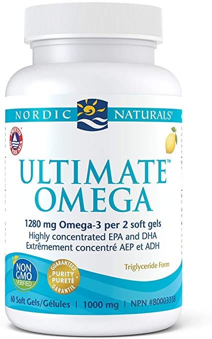 NORDIC NATURALS OMEGA 3 LEMON 60 SOFTGELS