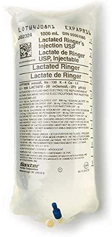 LACTATED RINGERS IV SOLUTION, 1000ML