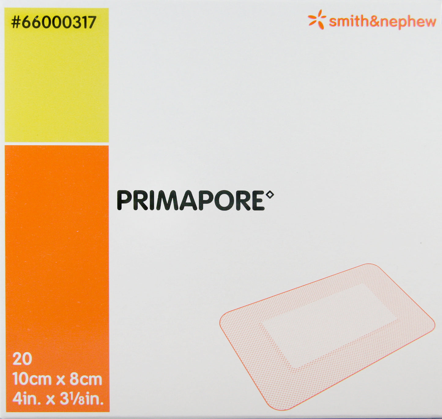 PRIMAPORE LOW-ADHERENT POST-OP ISLAND DRESSING