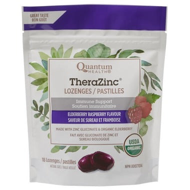 QUANTUM HEALTH ORGANIC THERAZINC ELDERBERRY 30 LOZENGE