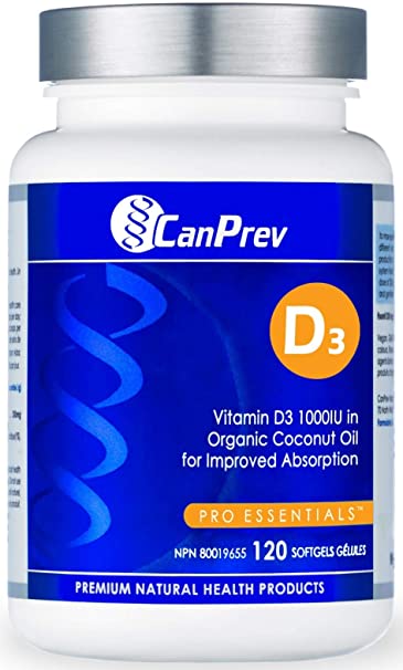 CANPREV D3 ORGANIC COCONUT OIL 120 SOFTGELS
