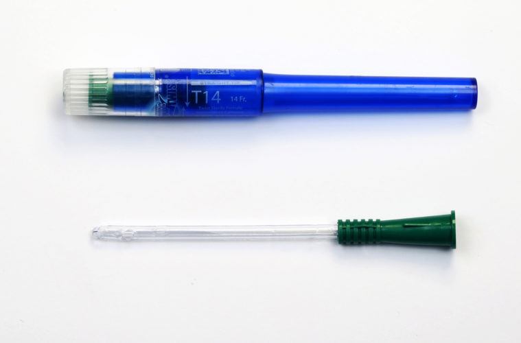 CURE INTERMITTENT CATHETER, FEMALE, TWIST, PRE-LUBRICATED