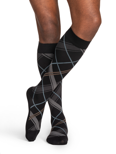 SIGVARIS, MICROFIBER SHADES, 15-20MMHG, KNEE, MENS