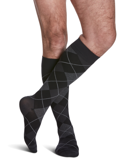 SIGVARIS, MICROFIBER SHADES, 15-20MMHG, KNEE, MENS