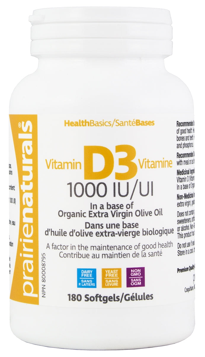 PRAIRIE NATURALS VITAMIN D 1000IU