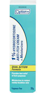 OPTION+ 1% HYDROCORTISONE CREAM 30G