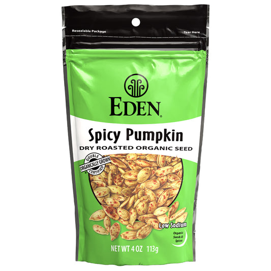 EDEN FOODS SPICY PUMPKIN SEEDS ORGANIC 113G