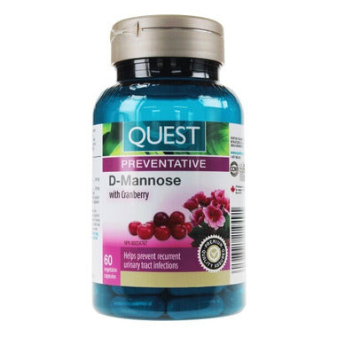 QUEST D-MANNOSE WITH CRANBERRY 60VCAPS