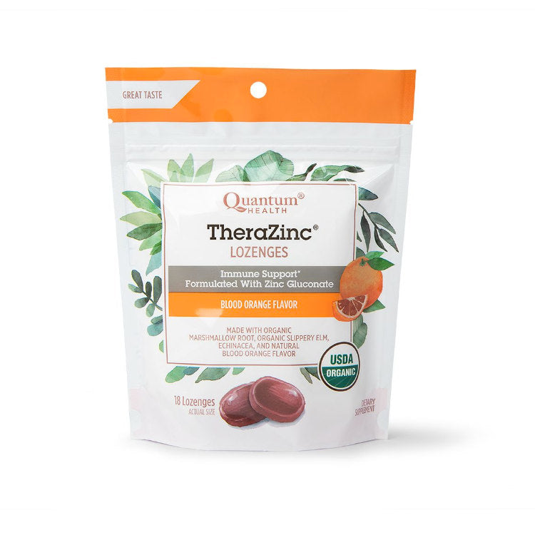 ORGANIC THERAZINC LOZENGES BLOOD ORANGE