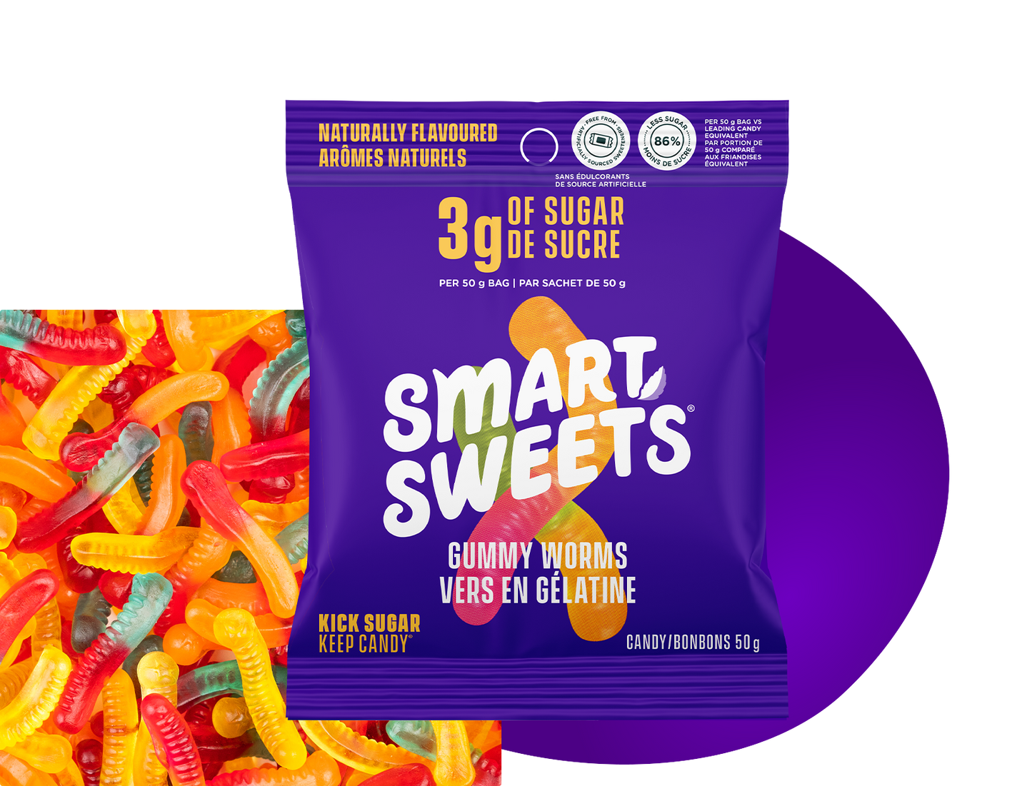 SMARTSWEETS GUMMY WORMS
