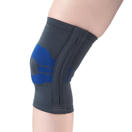 OTC KNEE SUPPORT WITH COMPRESSION AND SIDE STAYS