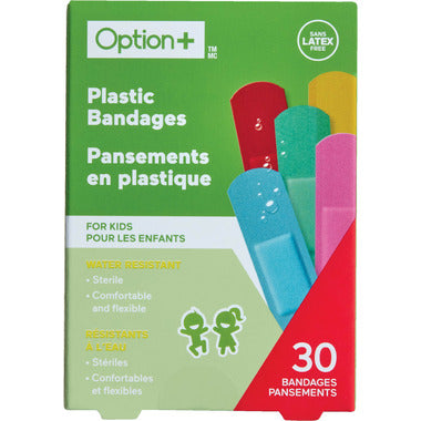 OPTION+ PLASTIC BANDAGES KIDS 30