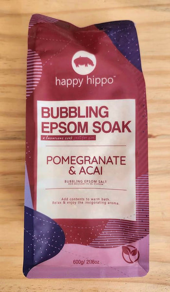 HAPPY HIPPO BUBBLING EPSOM SOAK 600G