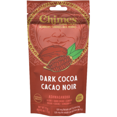 CHIMES DARK COCOA HERBAL CHEWS 72G