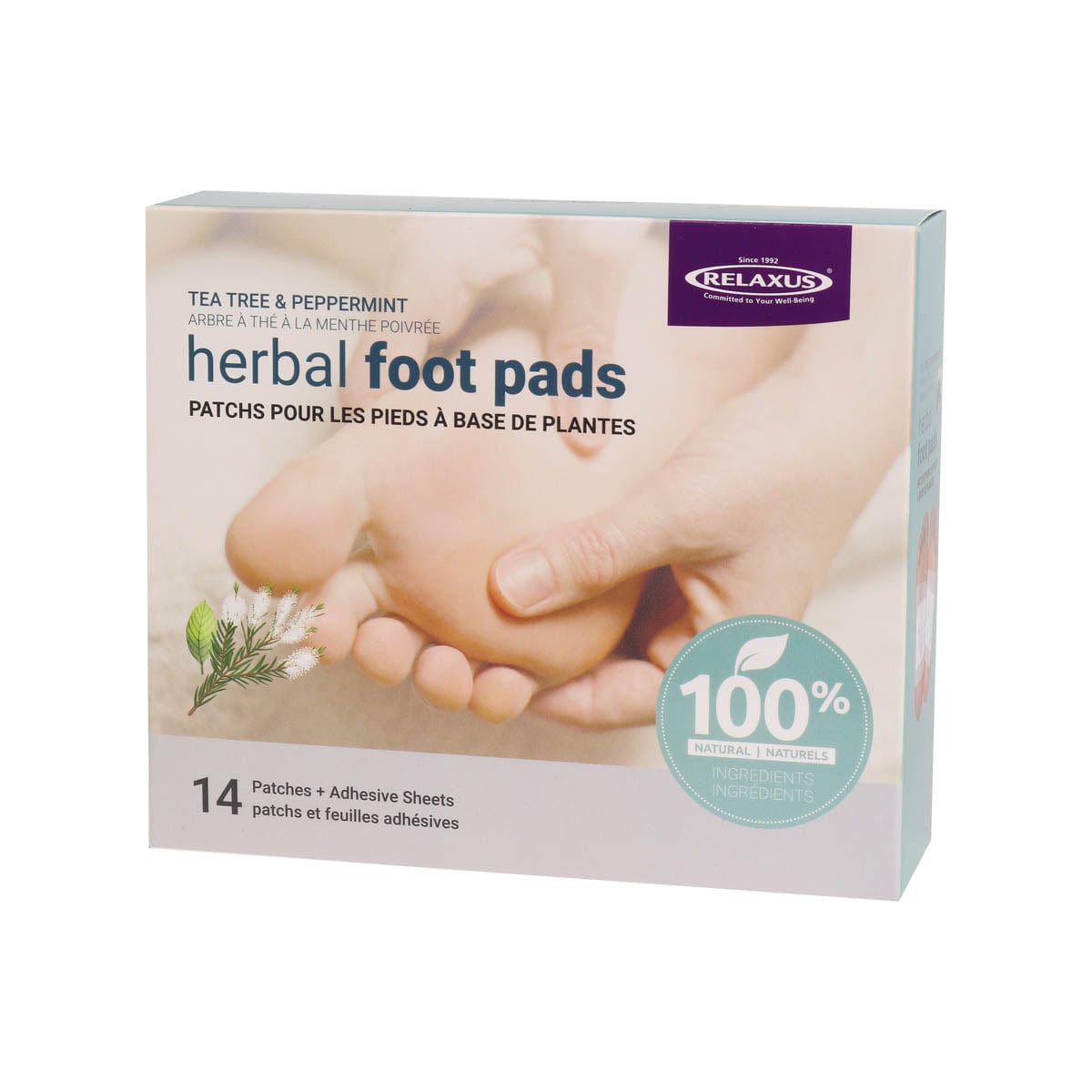 RELAXUS HERBAL PADS FOOT - TEATREE & PEPPERMINT