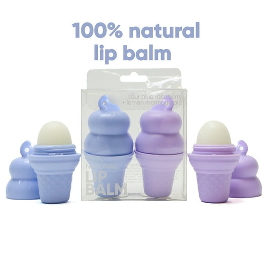 REBELS DUO LIP BALM - ICE CREAM BLUE RASPERRY AND LEMON MERINGUE PIE