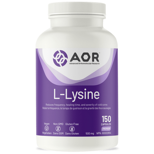 AOR L-LYSINE 500 MG 150 VEGI-CAPS