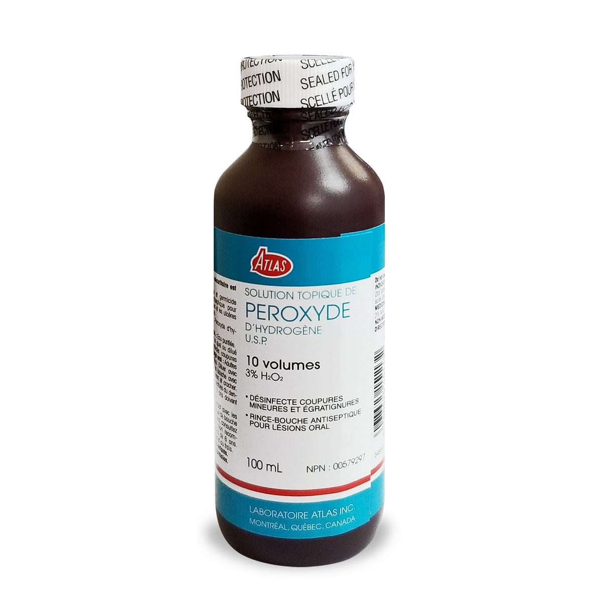 ATLAS HYDROGEN PEROXIDE 3% 10V 100ML – Kenron Compounding Pharmacy