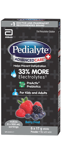 PEDIALYTE ADVANCEDCARE+ BERRY FROST 6X17G