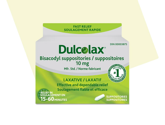 DULCOLAX SUPPOSITORIES 10MG 6