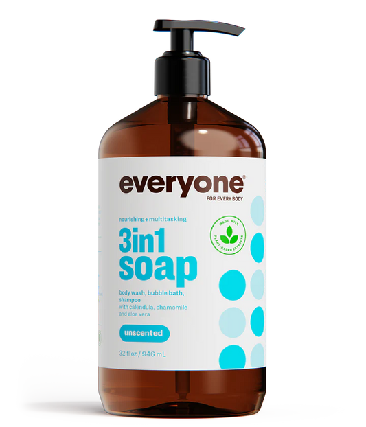 EVERYONE SOAP UNSCENTED 3IN1 946ML PURITY