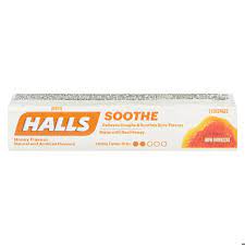 HALLS COUGH DROPS MENTHO-LYPTUS HONEY