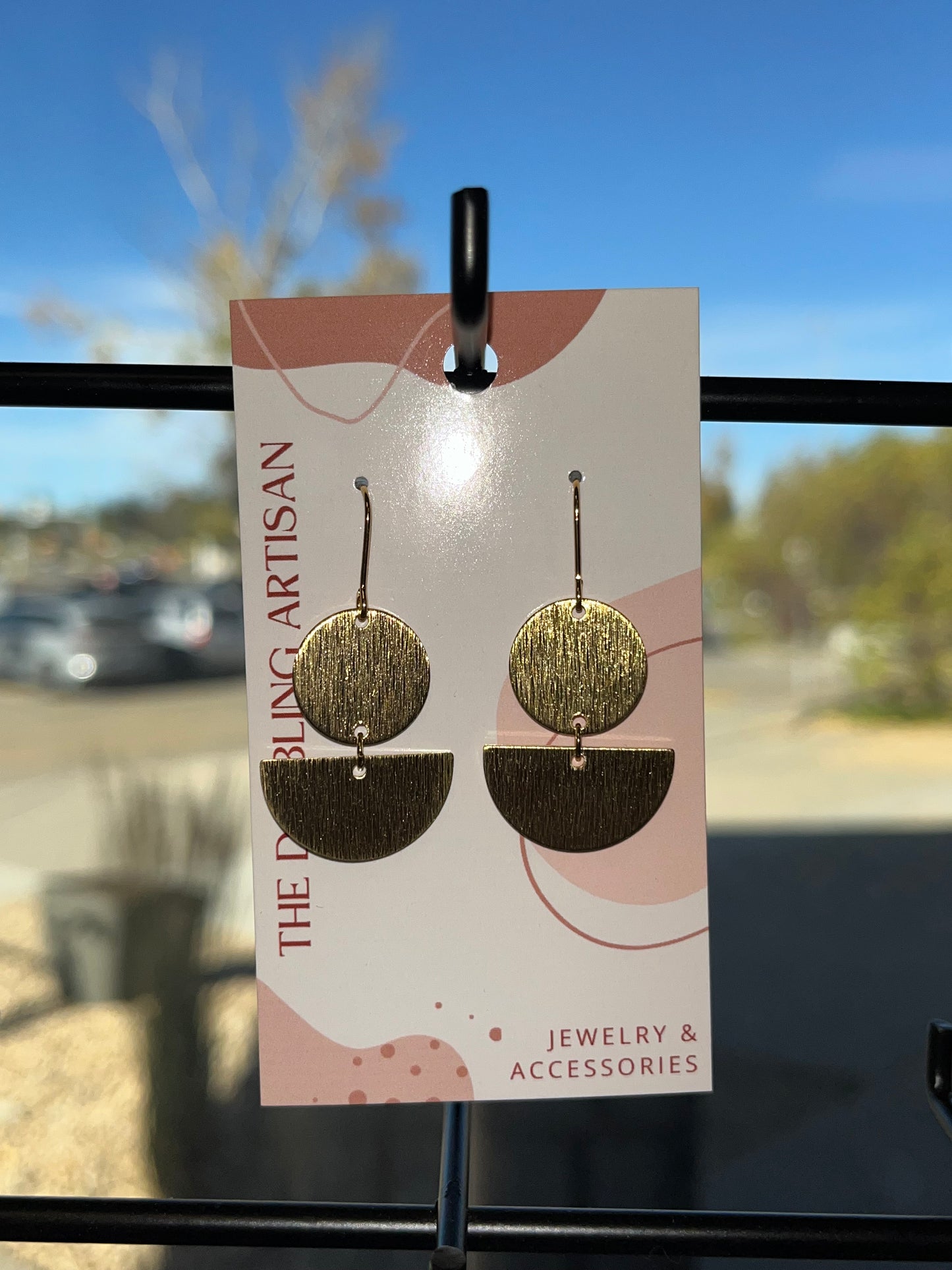 TDA BRUSHED BRASS EARRINGS