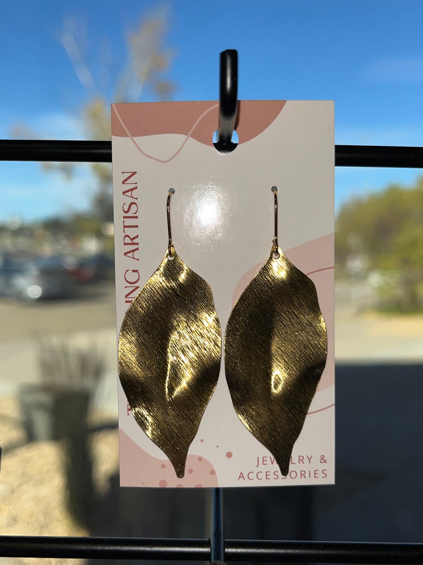 TDA BRUSHED BRASS EARRINGS