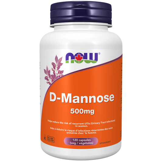 NOW D-MANNOSE 500MG 120 CAP