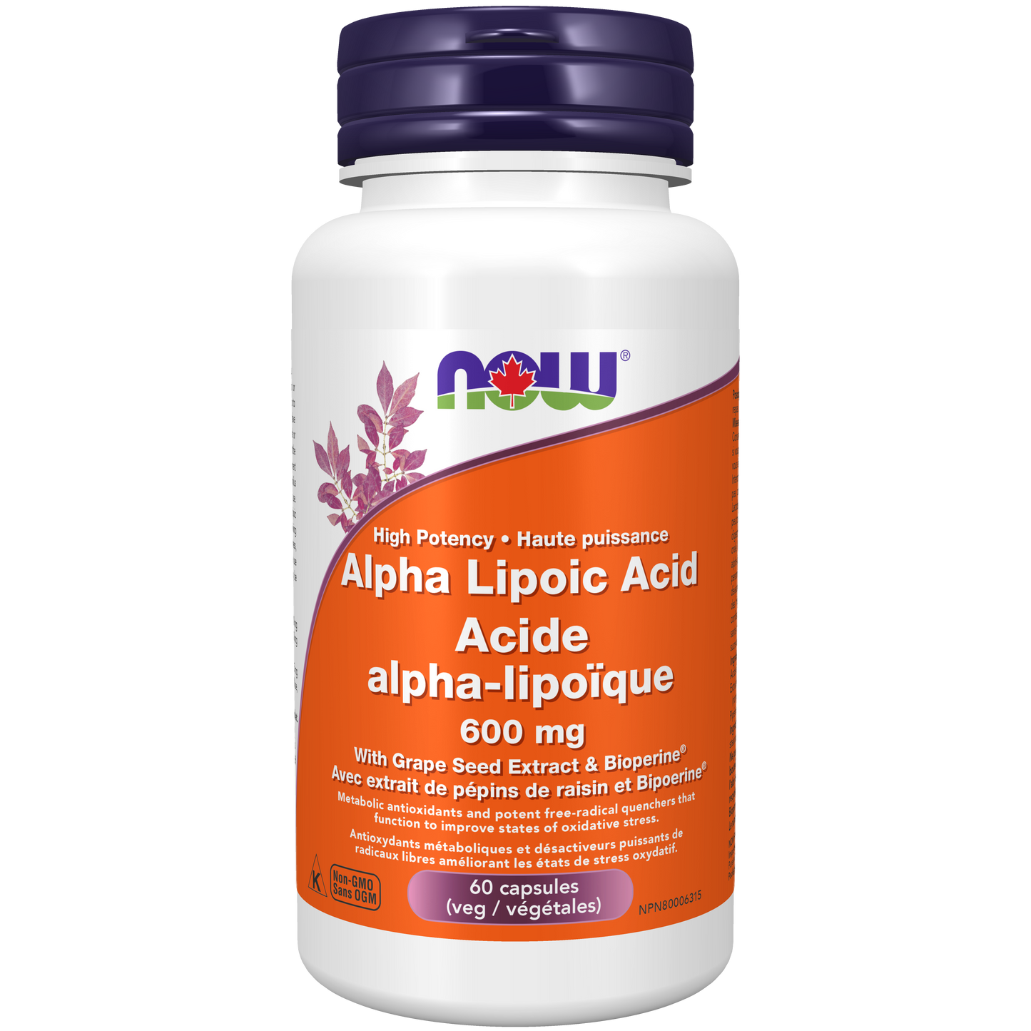 NOW ALPHA LIPOIC ACID 600MG 60CT