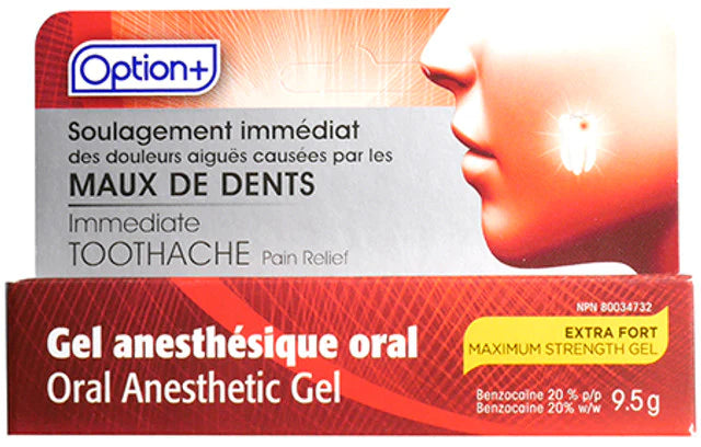OPTION+ TOOTHACHE PAIN RELIEF GEL 9.5G