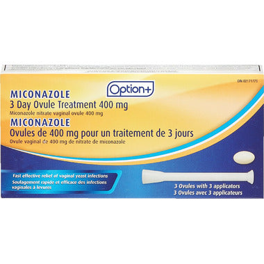 OPTION+ MICONAZOLE 3 DAY OVULE TREATMENT